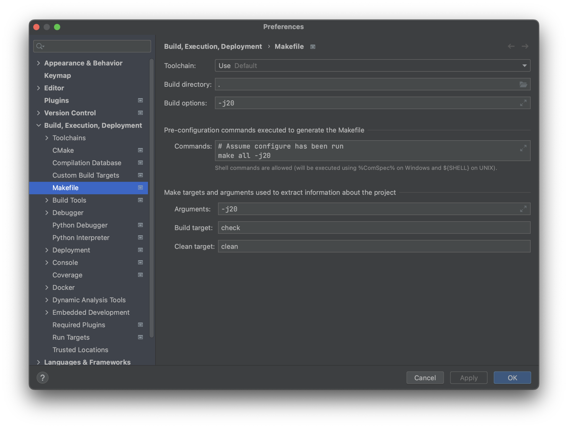 This configuration may cache passwords in memory